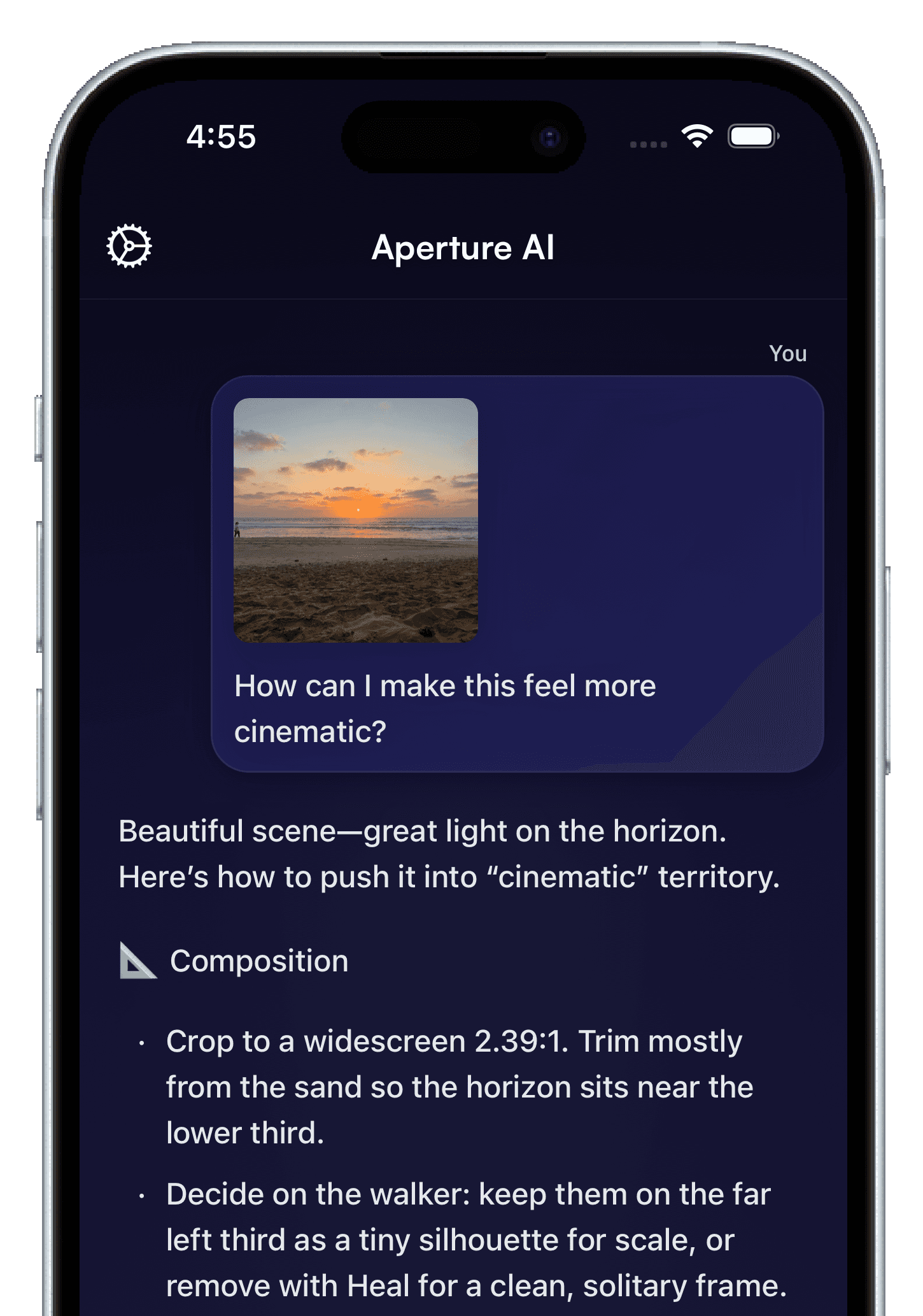 Prompt - How can I make this feel more cinematic?