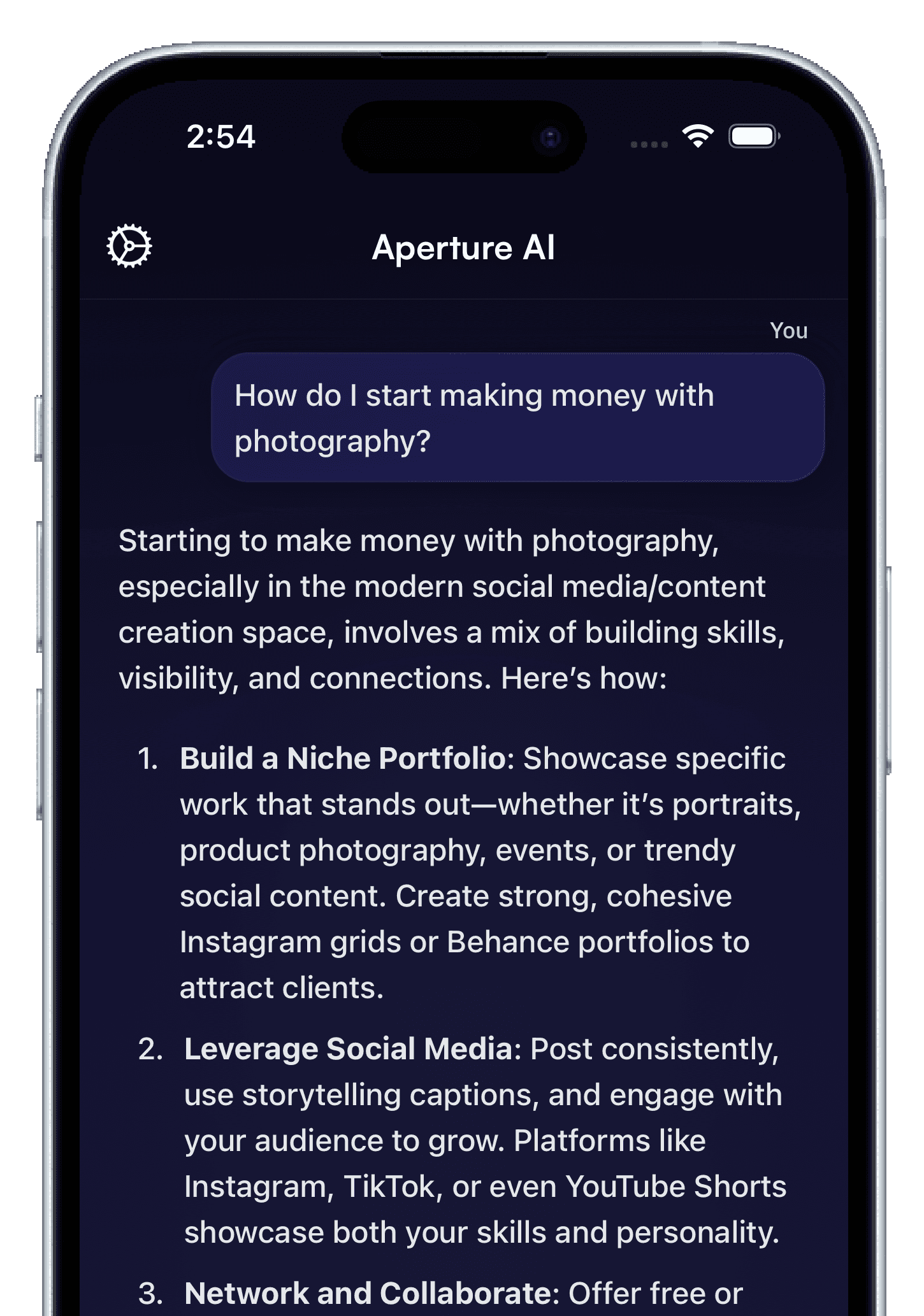 Prompt - How do I start making money with photography?